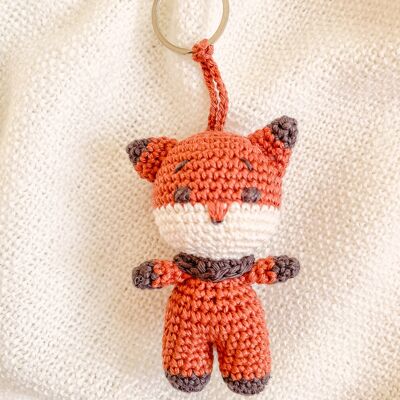 Hand-Made Crochet Fox Keychain / UKCA-CE Certified