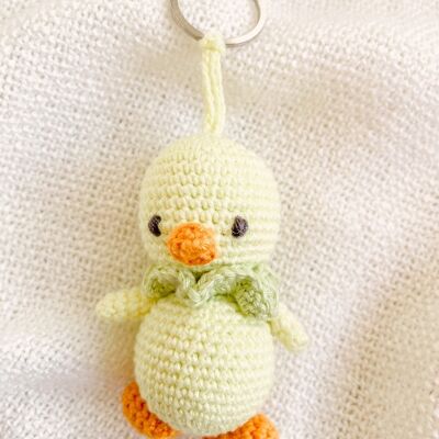 Hand-Made Crochet Chick Keychain / UKCA-CE Certified