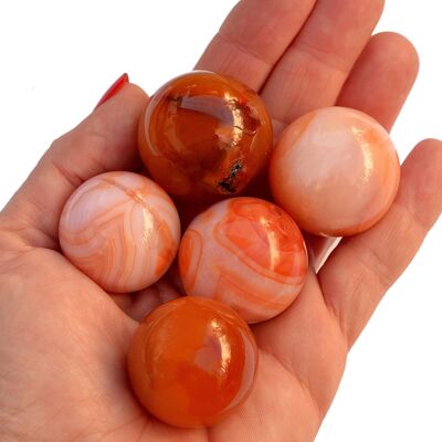 Carnelian Sphere Crystal (25mm - 40mm)