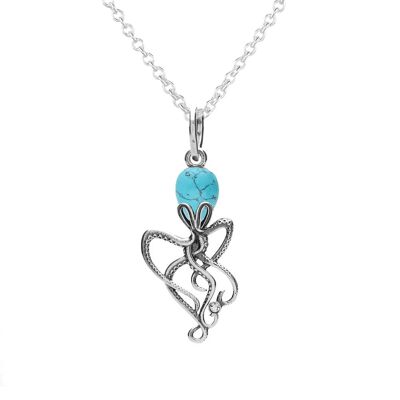 Beautiful Turquoise Octopus Necklace