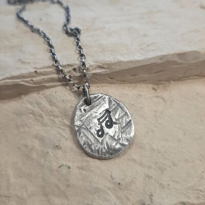 Collana Etnica Nota Musicale in Argento 925 Sterling