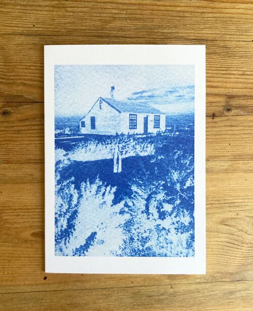 'Prospect Cottage' Botanical Blue Greetings Card