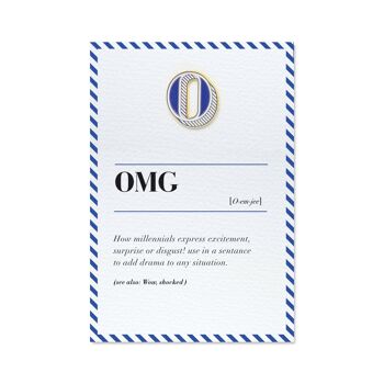 O / O.M.G. Badge et carte épinglé 1