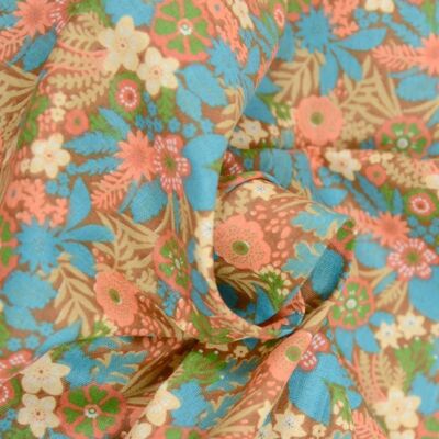 Josephine headband and belt peach tapestry pattern