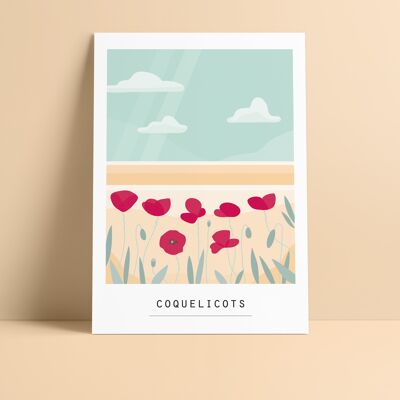 Polacards - coquelicots
