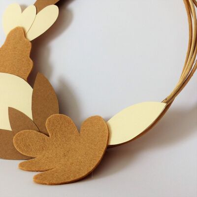 Baby footprint - Bohemian plant wreath