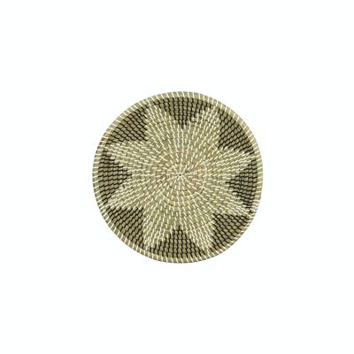 CUP/WALL DECO IN BLACK AND BEIGE SEAGRASS DIAMETER 40XH7CM HANOI