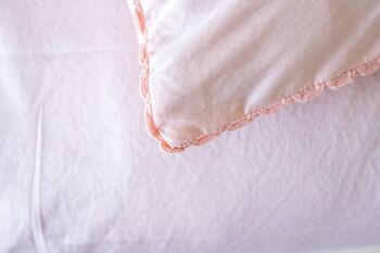 Linge de lit enfant rose - en satin de coton 2