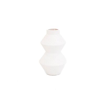 HV Vase in organischer Form – Weiß – 13 x 13 x 22 cm