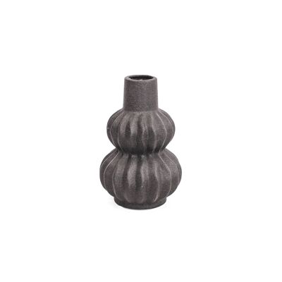 HV Organic Shape Vase - Black -15x15x24