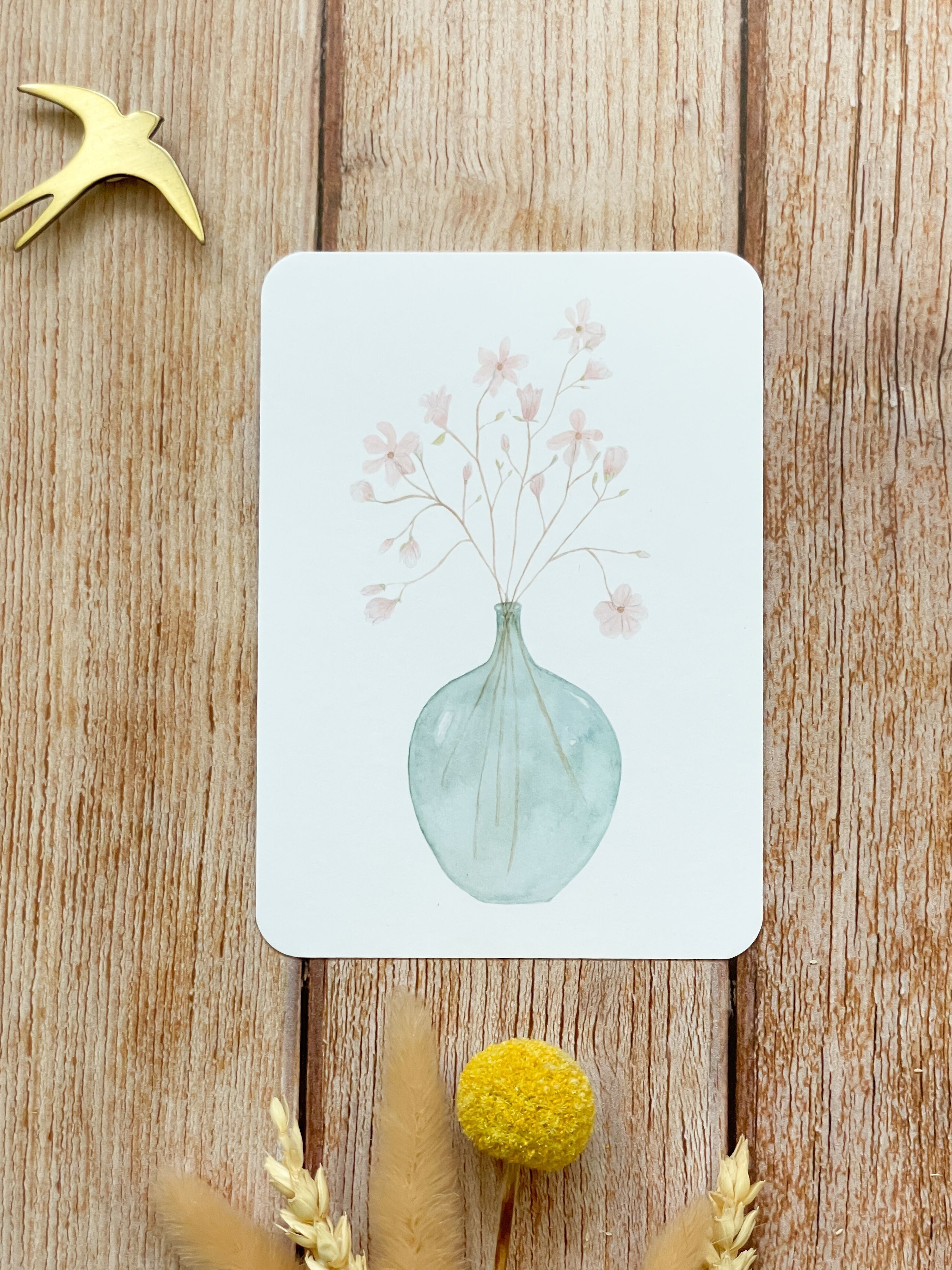 Biglietto con bouquet di magnolia Lady Jeanne - con busta