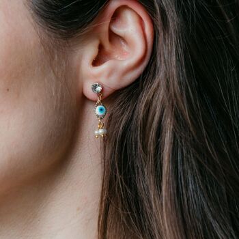 Boucles d'oreilles à la main faites à la main 6