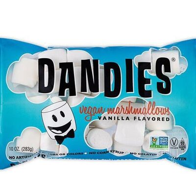 Malvaviscos veganos con sabor a vainilla de Dandies