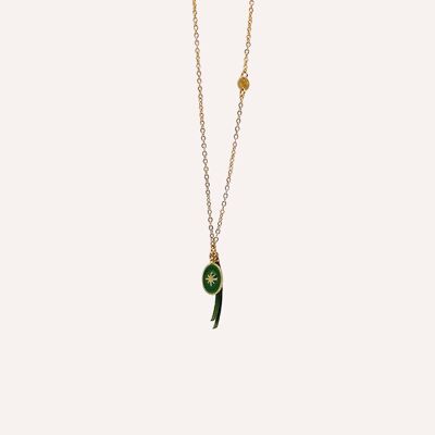 Khaki Satellite long necklace