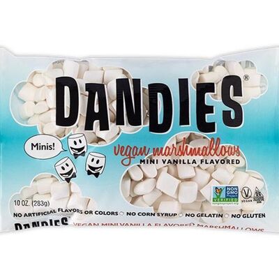 Mini marshmallow vegani alla vaniglia aromatizzati da Dandies
