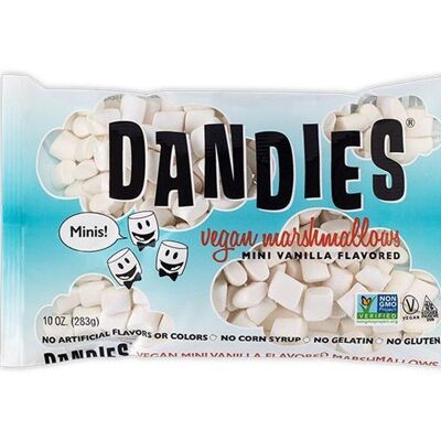 Vegan Marshmallows Mini Vanilla Flavored by Dandies