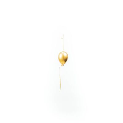 HV Ballonhänger - Glas - Gold - S - 5x8cm