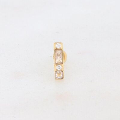 Piercing Honoré - rectangle set with crystals