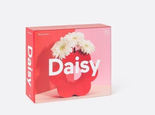 Daisy Vase, Red