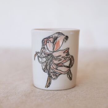 Tasse en céramique peinte à la main "Iris" 1