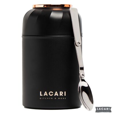 Stainless steel thermos for food | Lasts 6-8 hours | 500ml capacity | Practical carrying handle | BPA Free | Lacari