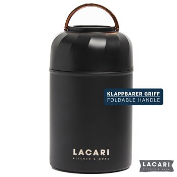 Thermos en acier inoxydable pour aliments | Dure 6-8 heures | Capacité de 500 ml | Poignée de transport pratique | Sans BPA | Lacari 10