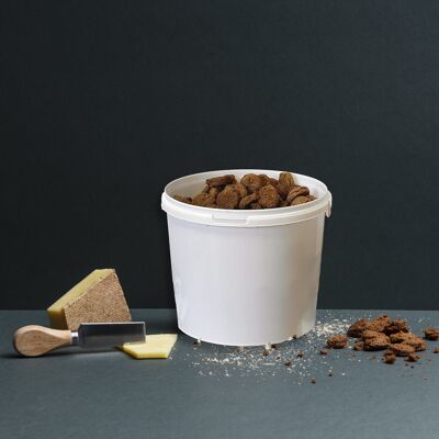 Galleta anti-gaspi y salada incluida - Receta de QUESO - GRANEL (cubo de 1,5 kg)