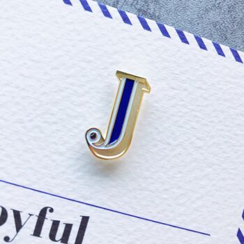 Badge et carte J / Joyful Pin 4