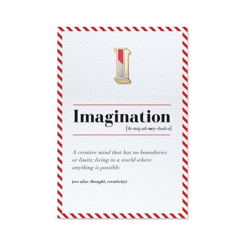 I/Imagination Pin Badge and Card