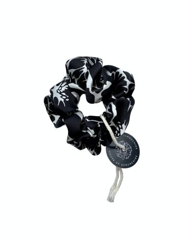 Chouchou - Fleurs Noir/Blanc - Recyclé 10