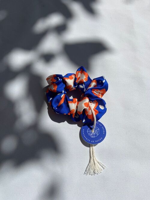 Scrunchie - Blue/Orange - Recycelt