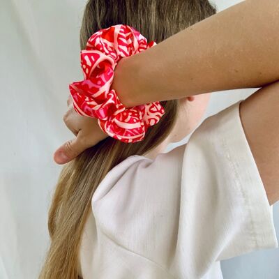 Scrunchie - Pink/Red - Recycled