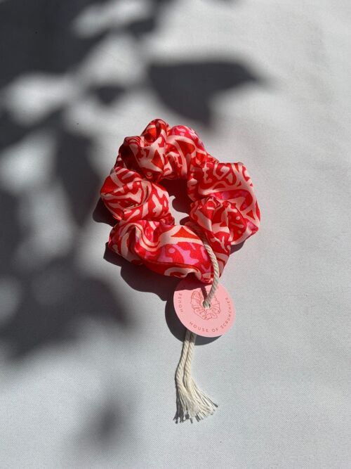 Scrunchie - Pink/Red - Recycelt