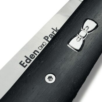 Couteau Legendary Ebène & son étui cuir à rabat marron - Eden Park x Ovalie Original 3
