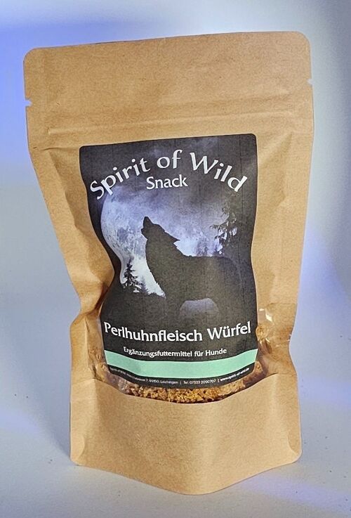 Spirit of Wild Snack Perlhuhnfleisch Würfel 100g