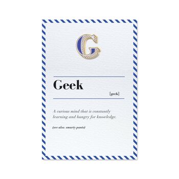 Badge et carte G / Geek Pin 1