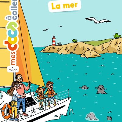NOUVEAUTÉ - Livre documentaire avec autocollants - La mer  - Collection « Mes docs à coller »
