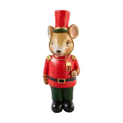 Decorative Christmas mice 4 x 3 x 11 cm x 4 - Christmas decoration