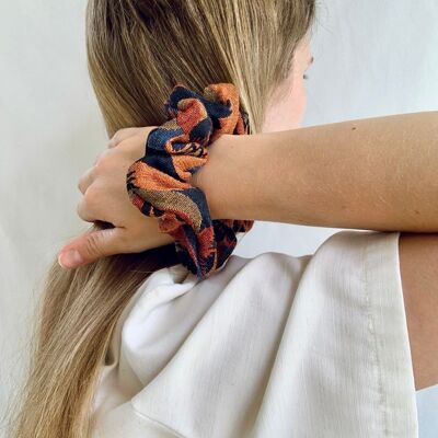 Scrunchie - Summer Flower Jacquard - Recycled