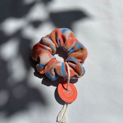 Scrunchie - Summer Flower Jacquard - Recycelt