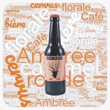 Cervus Ambrée 33cl Bière artisanale BIO