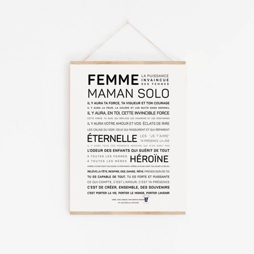 Affiche Femme, maman solo de Sophie Franco- A2