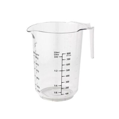 Vaso medidor de plástico Fackelmann 1 litro