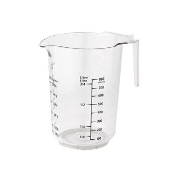 Verre doseur 1 litre en plastique Fackelmann 6