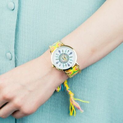 Boho Mandala Art Colourful Bracelet Bohemian Wrist Watch