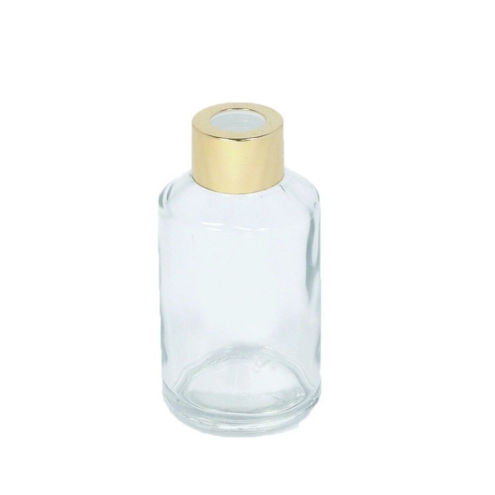 BOTTIGLIA VETRO 100 ML TAPPO ORO