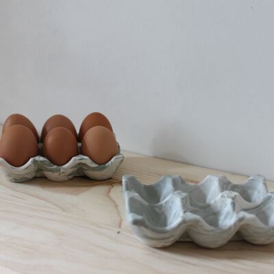 Egg holder / green marbled egg holder