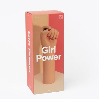 Girl Power Vase, Big Brown