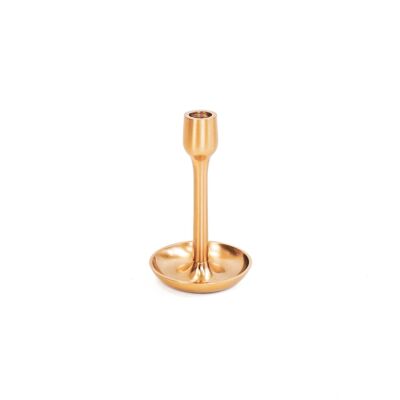 HV Basic Kerzenhalter – Gold – 10,5 x 10,5 x 17 cm