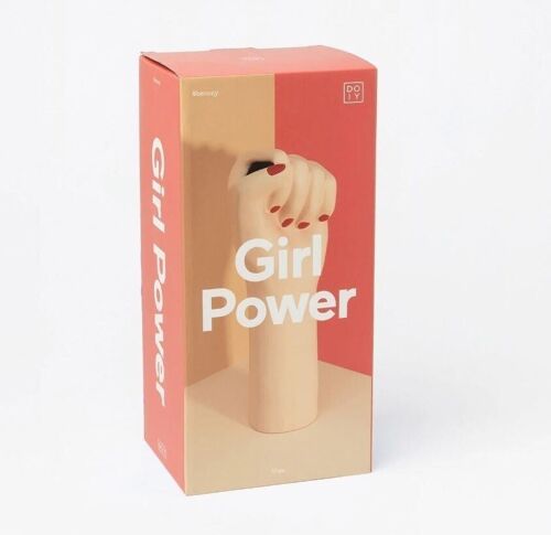 Girl Power vase, Small White